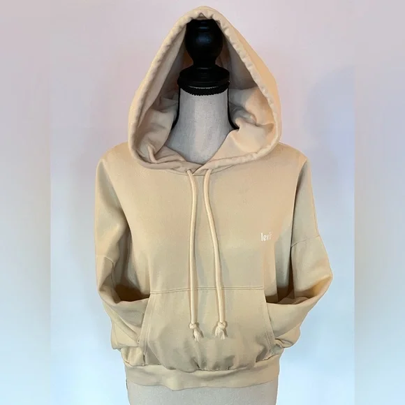 Cream Cropped Dolman Hoodie - Picture 5 of 11